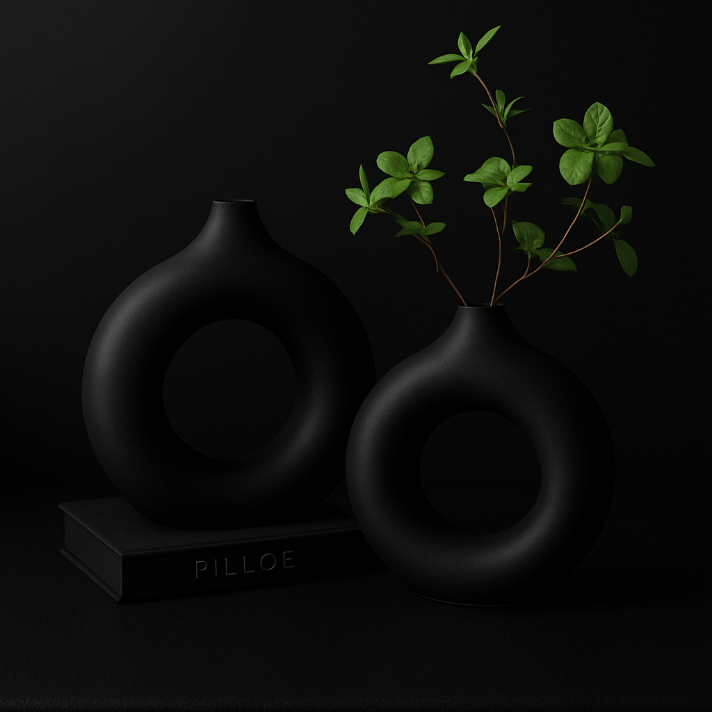 Ceramic-Style Decorative Vase