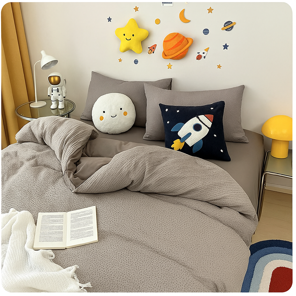 Waffle Cotton Bedding Set