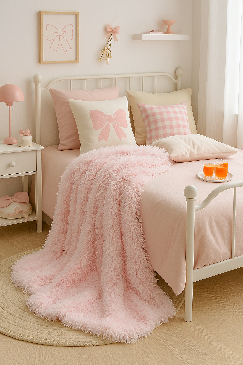 Soft Fluffy Faux Fur Throw Blanket