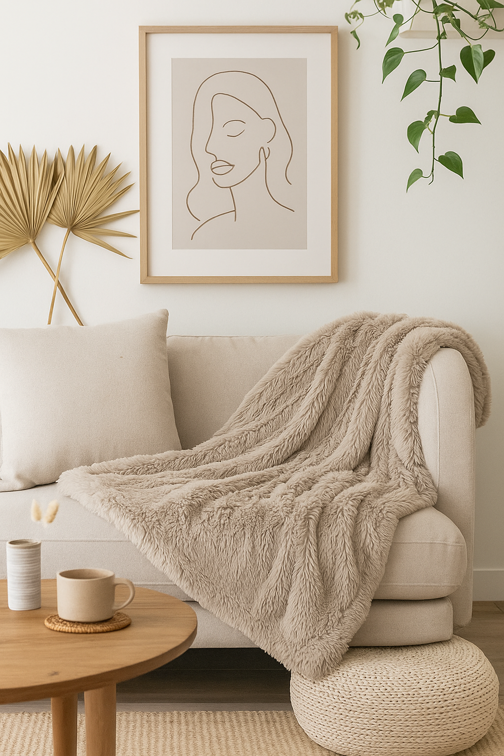 Soft Fluffy Faux Fur Throw Blanket